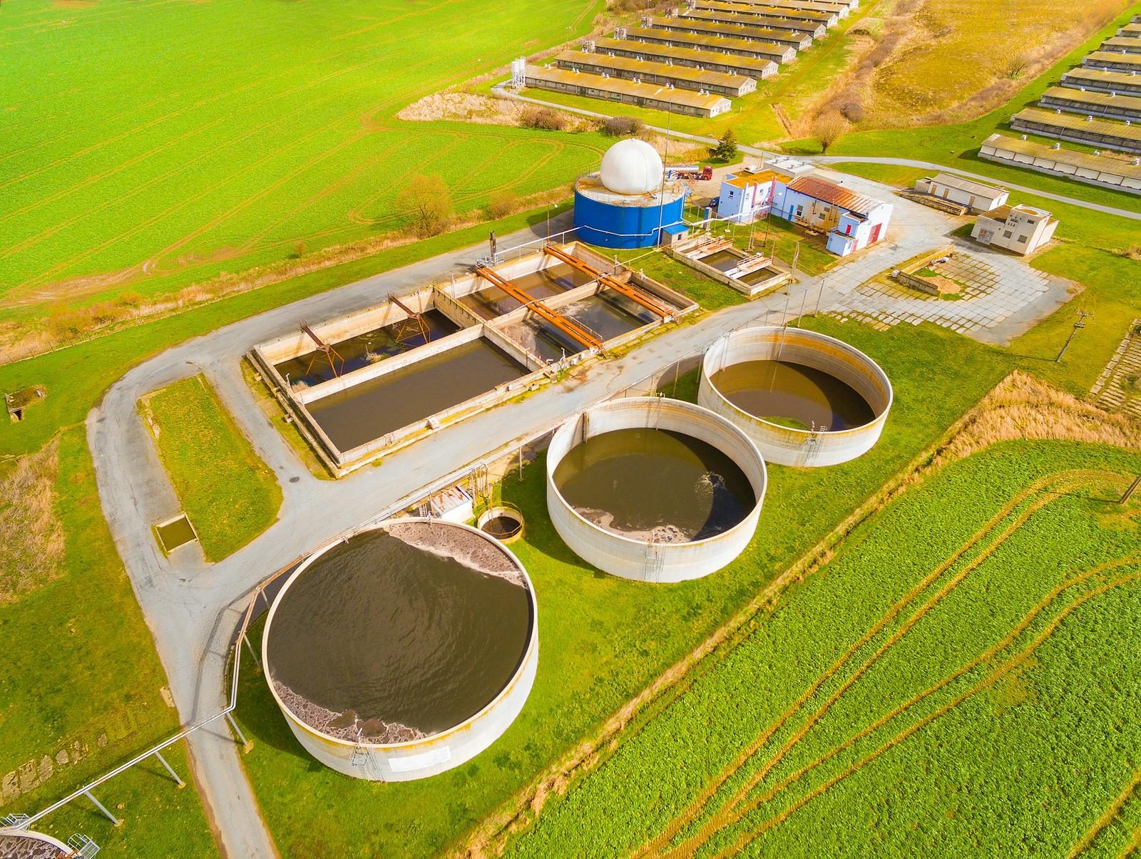 Biogas and wastewater plant with ATEX hazardous areas