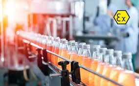 Food and beverage filling line in an ATEX Ex zone