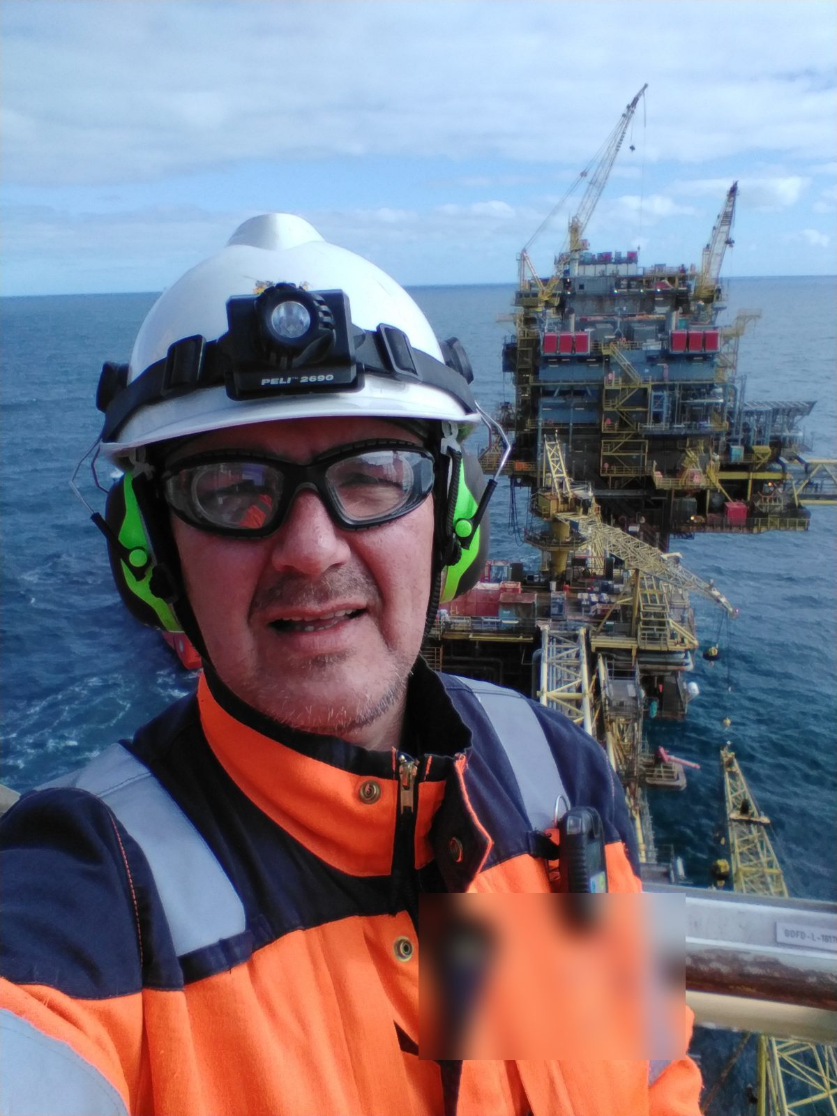 Explosion protection consultant on an offshore oil and gas platform