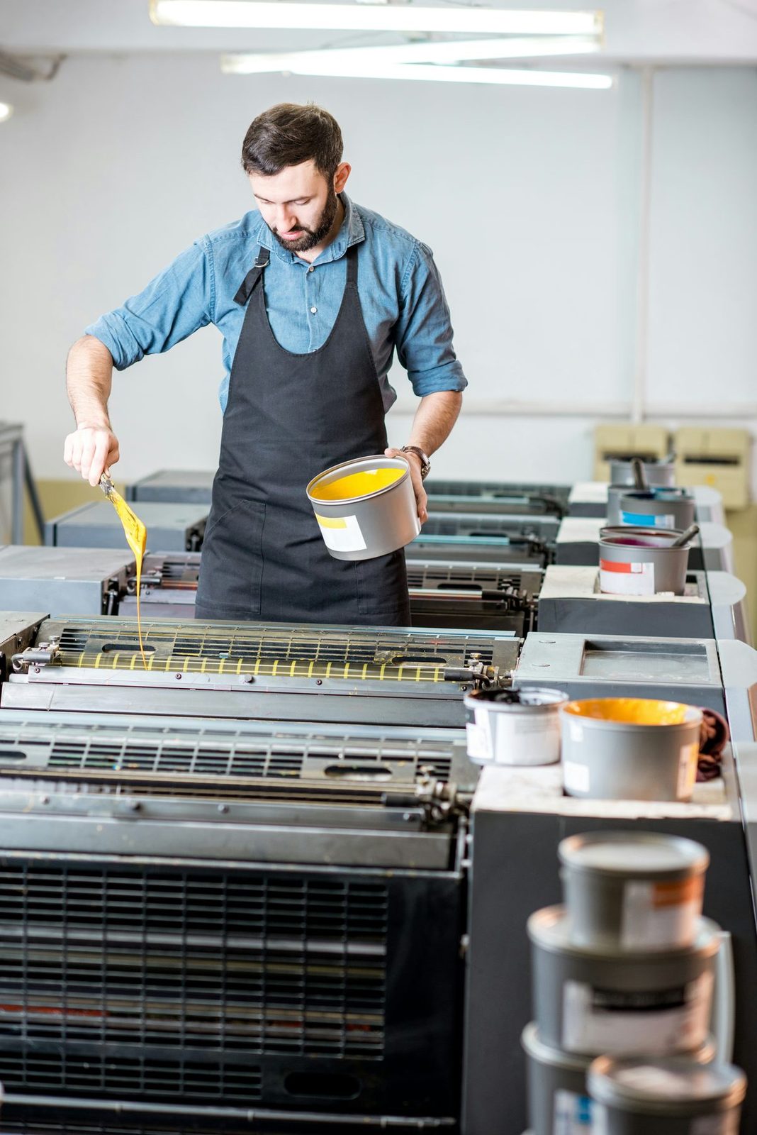 Solvent-based inks in a printing facility (ATEX)